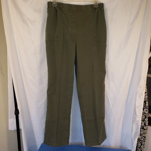 Alia Women's Green Casual Pants - Size 8 - Picture 1 of 5